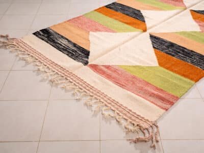 5x8 Modern Berber Kilim Rug - Image 4