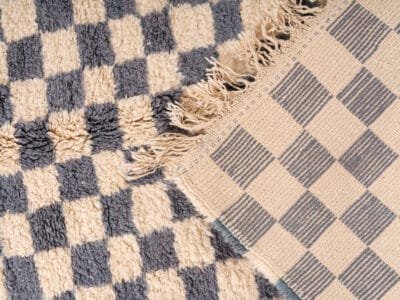 5x8 Rug Beni Ourain Checkered - Image 8