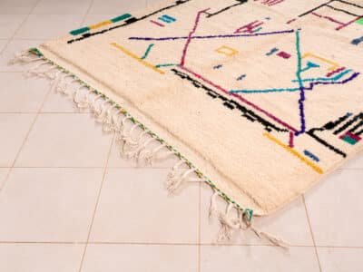 5x8 Moroccan Carpet Abstract - Image 4
