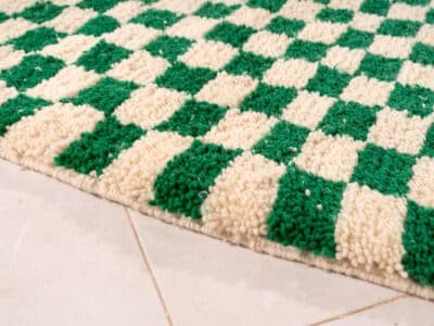 5x8 Beni Ourain Checkered Carpet - Image 6