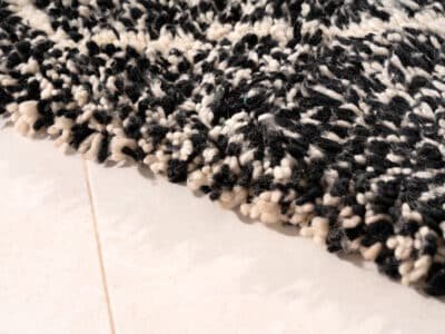 5x9 Modern Moroccan Carpet Black - Image 7