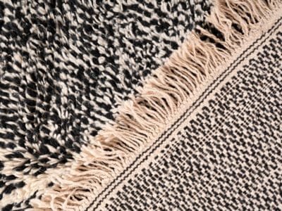 5x9 Modern Moroccan Carpet Black - Image 8