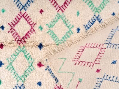 5x8 Berber Rug White - Image 7