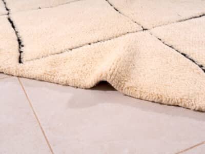 5x8 Soft Berber Rug White - Image 6