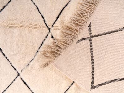 5x8 Soft Berber Rug White - Image 8