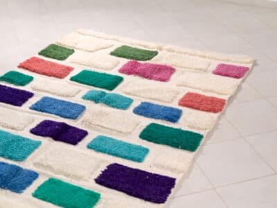 5x8 Morocco Multicoloured Rug - Image 3