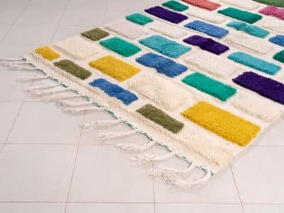 5x8 Morocco Multicoloured Rug - Image 4
