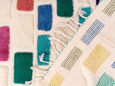5x8 Morocco Multicoloured Rug - Image 8