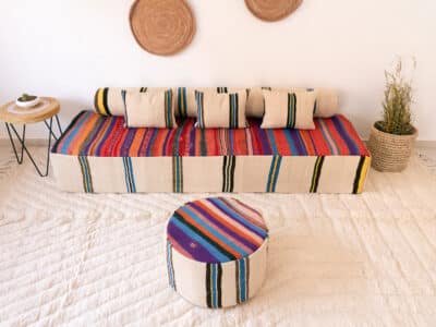 210cm // 7 ft Moroccan High Floor Seating - Image 3
