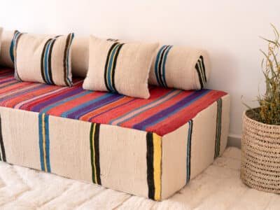 210cm // 7 ft Moroccan High Floor Seating - Image 4