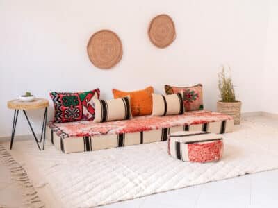 210cm // 7 ft Boho Floor Sofa - Image 3