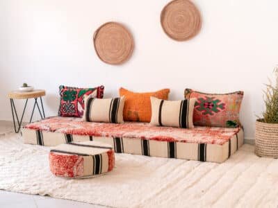 210cm // 7 ft Boho Floor Sofa - Image 4