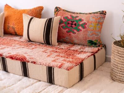 210cm // 7 ft Boho Floor Sofa - Image 8