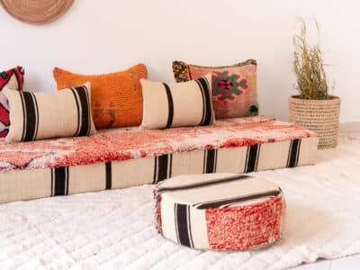 210cm // 7 ft Boho Floor Sofa - Image 6