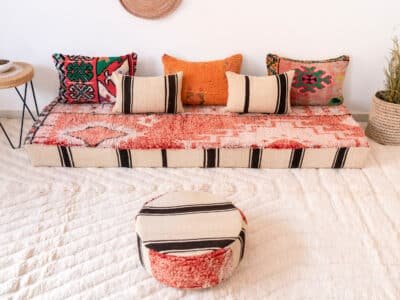 210cm // 7 ft Boho Floor Sofa - Image 5