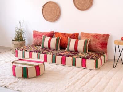 180cm // 6 ft Boho Floor Sofa Maroc - Image 3