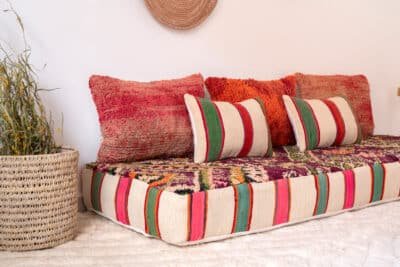 180cm // 6 ft Boho Floor Sofa Maroc - Image 6