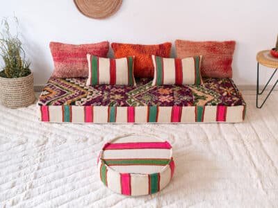 180cm // 6 ft Boho Floor Sofa Maroc - Image 4