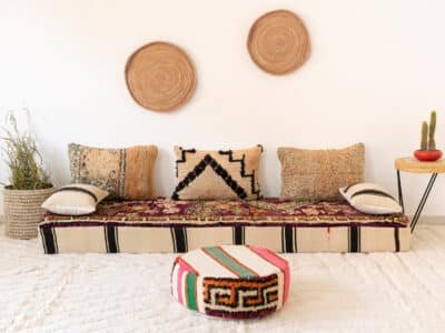 210cm // 7 ft Boho Floor Couch - Image 2