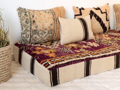 210cm // 7 ft Boho Floor Couch - Image 11
