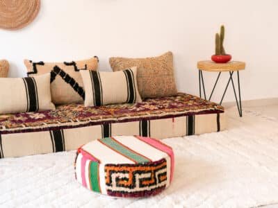 210cm // 7 ft Boho Floor Couch - Image 5