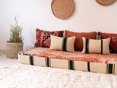 180cm // 6 ft Boho Floor Sofa Maroc - Image 8