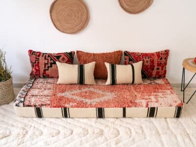 180cm // 6 ft Boho Floor Sofa Maroc - Image 4