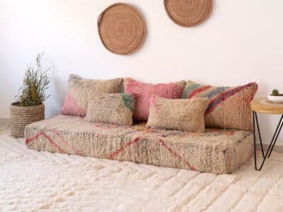 6 ft Modern Berber Floor Sofa - Image 3