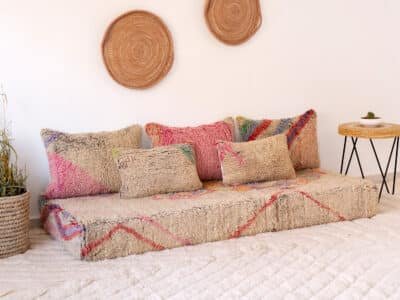 6 ft Modern Berber Floor Sofa - Image 2
