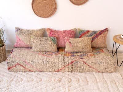 6 ft Modern Berber Floor Sofa - Image 4