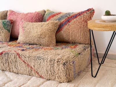 6 ft Modern Berber Floor Sofa - Image 5