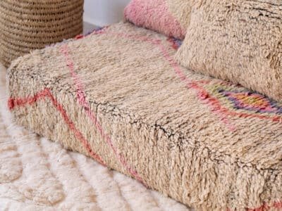 6 ft Modern Berber Floor Sofa - Image 10