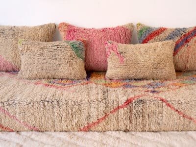 6 ft Modern Berber Floor Sofa - Image 7