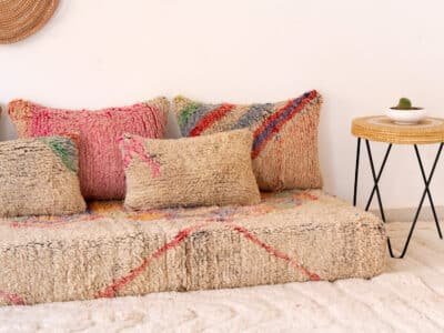6 ft Modern Berber Floor Sofa - Image 8