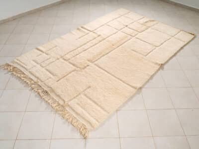6x9 White Beni Rug - Image 2