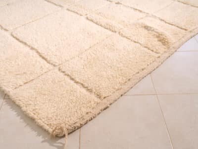 6x9 White Beni Rug - Image 7