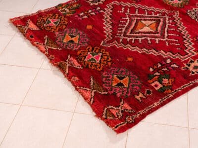 5x8 Red Vintage Morocco Rug - Image 5