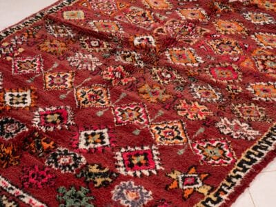 6x8 Moroccan Vintage Carpet - Image 7