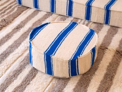 180cm // 6 ft Floor Couch Set Blue - Image 10