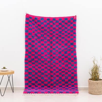 Checkered Berber Rug