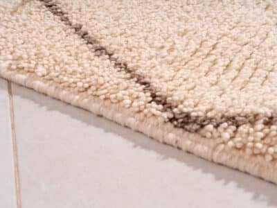 5x8 Soft Berber Carpet White - Image 5