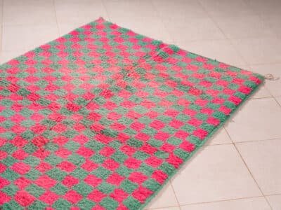 4x7 Moroccan Checkered Carpet - Image 4
