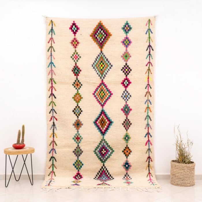 Moroccan Large Rug White