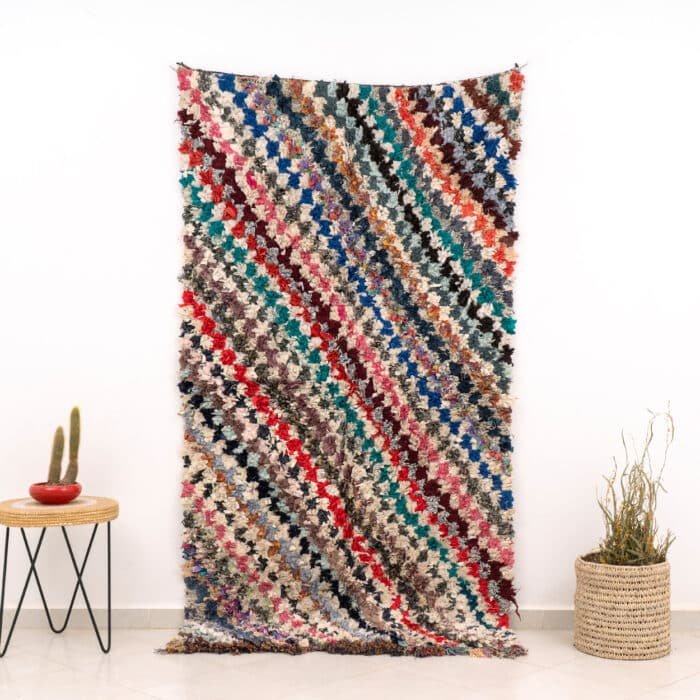 Cotton Berber Rug Multicolored