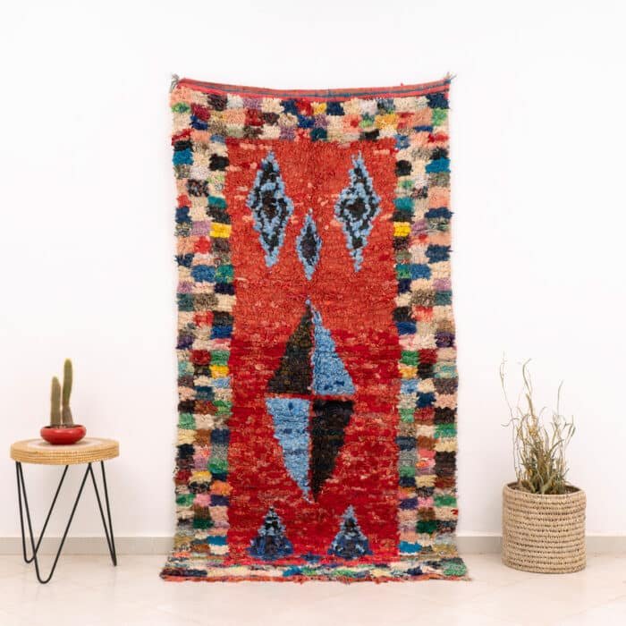 Moroccan Rag Rug Red