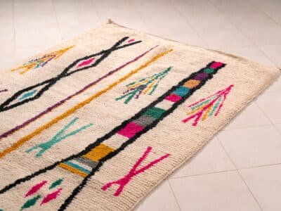 5x7 Berber Carpet Abstract - Image 3