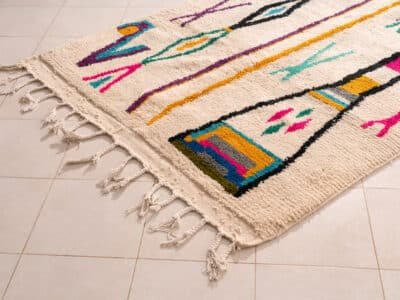 5x7 Berber Carpet Abstract - Image 4