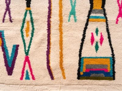 5x7 Berber Carpet Abstract - Image 8
