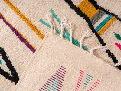 5x7 Berber Carpet Abstract - Image 10