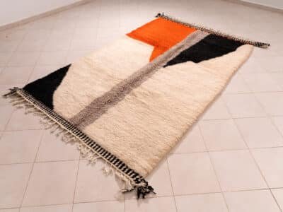 5x8 Modern Minimal Berber Rug - Image 2